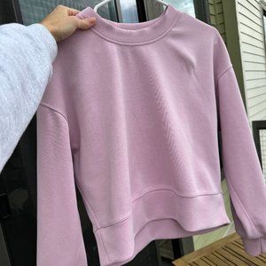 Lululemon Perfectly Oversized Softstreme Crew -- Pink Peony -- Size 2